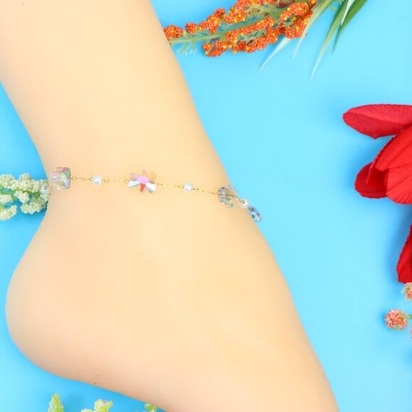 Elegant Handmade Anklet – Perfect for Women & Girls | Ideal Gift Option, DYC1514 - Picture 3 of 8
